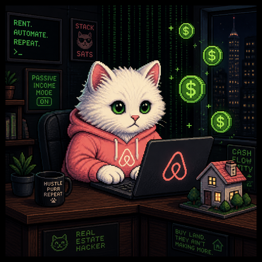Airbnb Cat artwork