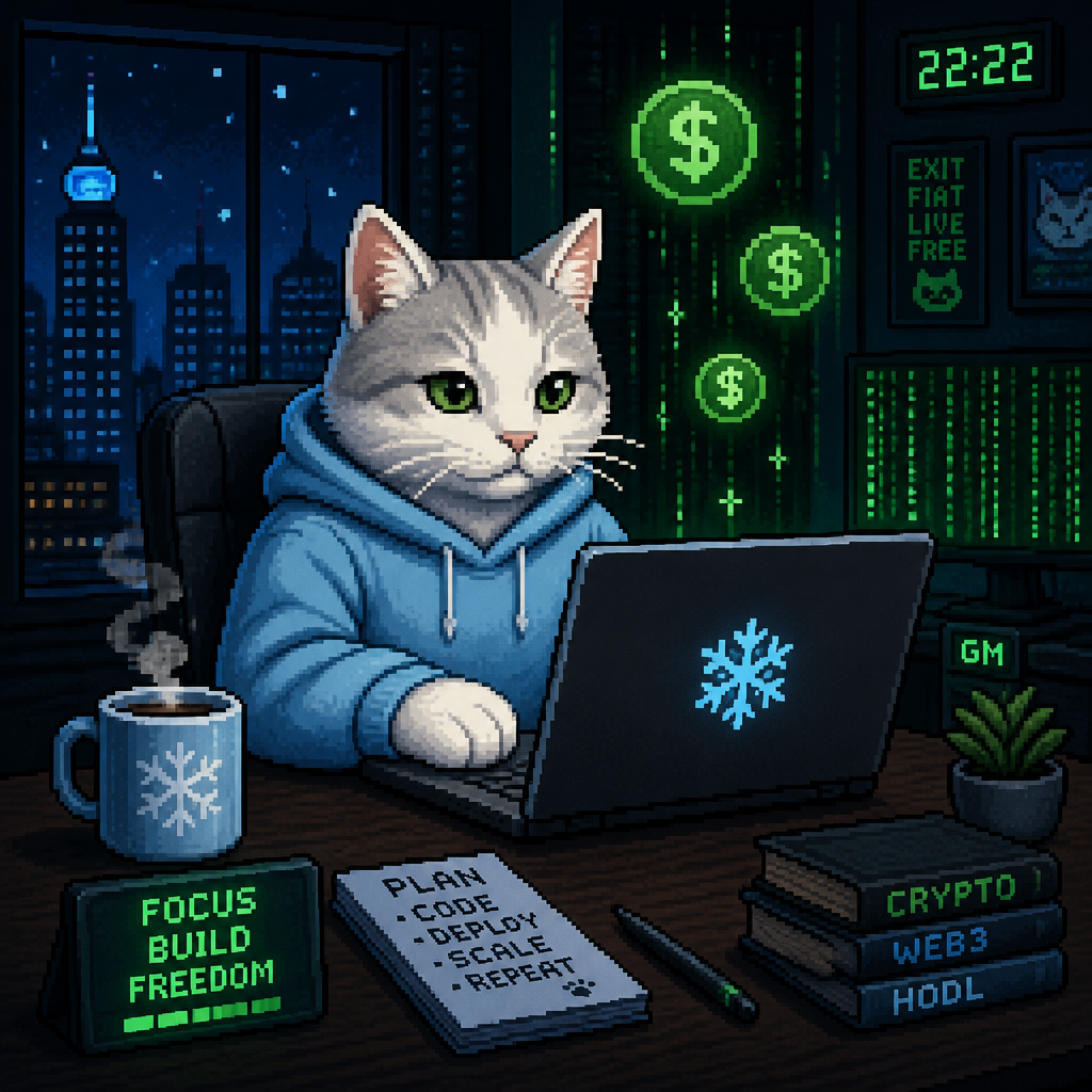 Snowflake Cat artwork