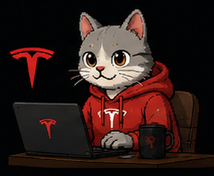 Tesla Cat artwork